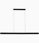 Lustre Moderno Linear LED Preto Fosco